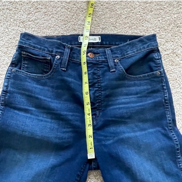 Madewell 10" High Rise Skinny dark wash - Picture 12 of 13